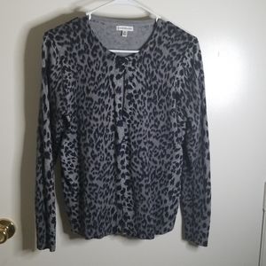 Croft and Barrow leopard print cardigan